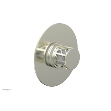 Phylrich 4-592-015X051 - Satin Nickel Jolie Round Thermostatic/Pressure Balance Shower Trim With Round Cutaway Handle And G
