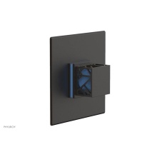 Phylrich 4-593/10BX043 - Oil Rubbed Bronze Jolie Square Thermostatic/Pressure Balance Shower Trim With Square Cutaway Handl