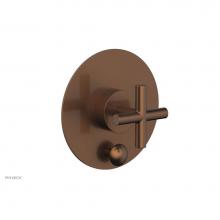 Phylrich 4-596-05A - Pb Shower Plate W Div Set Cross Hdl Trim