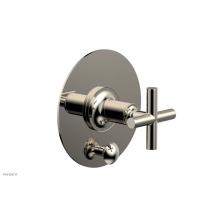 Phylrich 4-607/014 - Pb Shower Plate W Div Set Cross Hdl Trim