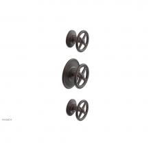 Phylrich 4-612/05W - 1/2'' And 3/4''  Works Therm Shwr To, Cross Handle