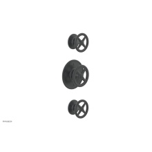 Phylrich 4-612/15G - 1/2'' And 3/4'' Works Therm Shwr To, Cross Handle