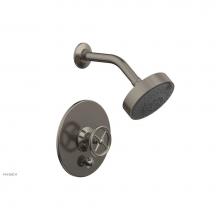 Phylrich 4-614/15A - Pb  Works  Shwr And Div Set, Cross Handle