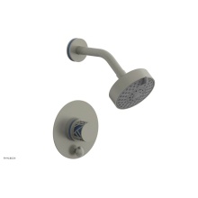Phylrich 4-677/15BX043 - Burnished Nickel Jolie Pressure Balance Shower Set With Round Diverter Trim, Round Cutaway Handle,