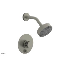 Phylrich 4-677/15BX048 - Burnished Nickel Jolie Pressure Balance Shower Set With Round Diverter Trim, Round Cutaway Handle,
