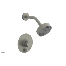 Phylrich 4-677-15BX051 - Burnished Nickel Jolie Pressure Balance Shower Set With Round Diverter Trim, Round Cutaway Handle,