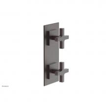 Phylrich 4-720/05W - CROI - Thermostatic Valve with Volume Control or Diverter - Cross Handles