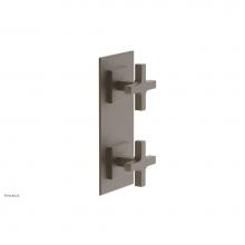 Phylrich 4-720/008 - CROI - Thermostatic Valve with Volume Control or Diverter - Cross Handles