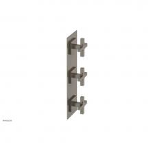 Phylrich 4-722/15A - CROI - Thermostatic Valve with Two Volume Control - Cross Handles