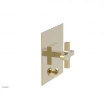 Phylrich 4-726/03U - CROI - Pressure Balance Shower Plate with Diverter and Cross Handle Trim Set
