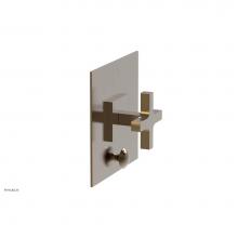 Phylrich 4-726/047 - CROI - Pressure Balance Shower Plate with Diverter and Cross Handle Trim Set