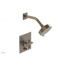 Phylrich 4-729/OEB - CROI - Pressure Balance Shower and Diverter Set (Less Spout), Cross Handle