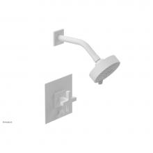 Phylrich 4-729/050 - CROI - Pressure Balance Shower and Diverter Set (Less Spout), Cross Handle