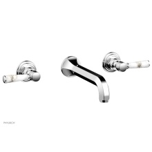 Phylrich 500-13/026X031 - Wall Mount Lav Trim Set Marble Lever Handle, Hex Traditional