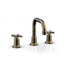 Phylrich 501-05/047 - Widespread Faucet Hex Modcross Hdls, Flat Spout