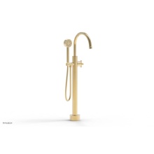 Phylrich 501-46-03/004 - Floor Mounted Tub Filler Cross Hdl W/Handshwr-Short