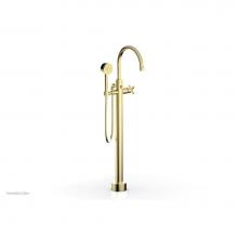 Phylrich 501-46/03U - Floor Mount Tub Filler Cross Hdl