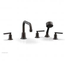 Phylrich 501-53/10B - D/Tub W Hs To, Lev Hdl Flat Spout