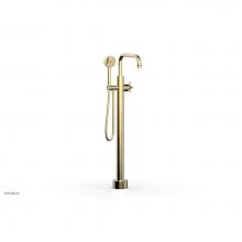 Phylrich 501-54/03U - Floor Mount Tub Filler Cross Hdl, Flat Spout