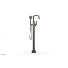 Phylrich 501-55/15A - Floor Mount Tub Filler Lever Hdl, Flat Spout