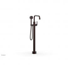 Phylrich 501-55/05W - Floor Mount Tub Filler Lever Hdl, Flat Spout