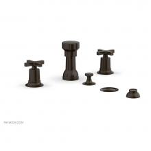 Phylrich 501-60/11B - 4 Hole Bidet, Cross Hdl