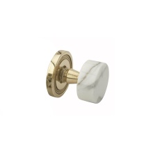 Phylrich 5060/05W - Wht Mrbl Door Knob & Rose