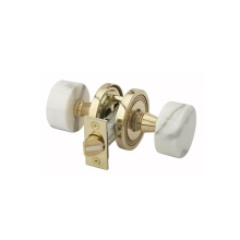 Phylrich 5062/040 - Wht Mrbl Door Knob Pass Set