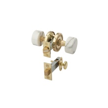 Phylrich 5063/014 - Wht Mrbl Door Knob W Priv Bolt