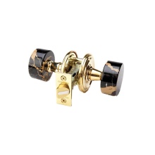 Phylrich 5082/040 - Blck Mrbl Door Knob Pass Set