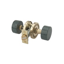 Phylrich 5092/040 - Grn Mrbl Door Knob Pass Set