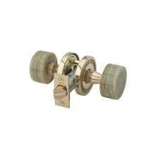 Phylrich 5102/014 - Grn Onyx Door Knob Pass Set