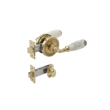 Phylrich 5153/050 - Wht Mrbl Door Lev W Priv Bolt