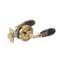 Phylrich 5162/05W - Blk Mrbl Door Lev Pass Set