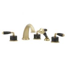 Phylrich K2338CP1-SF2 - VALENCIA Deck Tub Set with Hand Shower K2338CP1