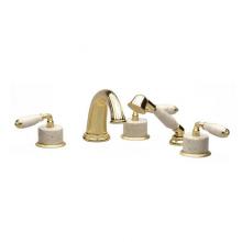 Phylrich K2338DP1-SF3 - VALENCIA Deck Tub Set with Hand Shower K2338DP1