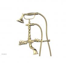 Phylrich K2393-01/03U - 3 Ring Straight Handle On Exposed Tub &   Shower Set.