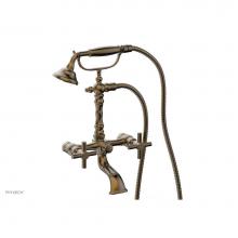 Phylrich K2393-07/11B - Basic Tubular Cross Handle   On Exposed Tub & Shwr  Set