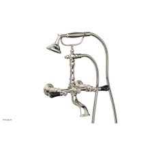 Phylrich K2393-34/014 - Regent Versailles Black  Onyx Lever Handle On   Exposed Tub & Shower