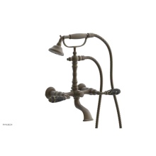 Phylrich K2393-01/008 - 3 Ring Straight Handle On Exposed Tub &   Shower Set