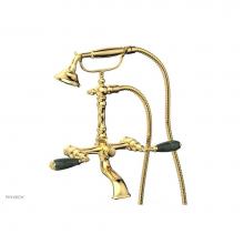 Phylrich K2393-42-024 - VALENCIA Exposed Tub & Hand Shower - Green Marble Lever Handle K2393-42