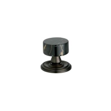 Phylrich K53/002 - Cab Knob, Black Marb