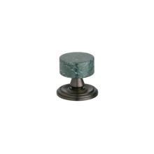 Phylrich K55/014 - Cab Knob, Green Marble