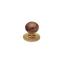 Phylrich K91/10B - Cab Knob, Brown Onyx