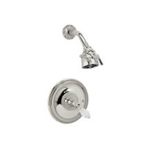 Phylrich PB3184-02 - DOLPHIN Pressure Balance Shower Set Cut Crystal Lever Handle PB3184