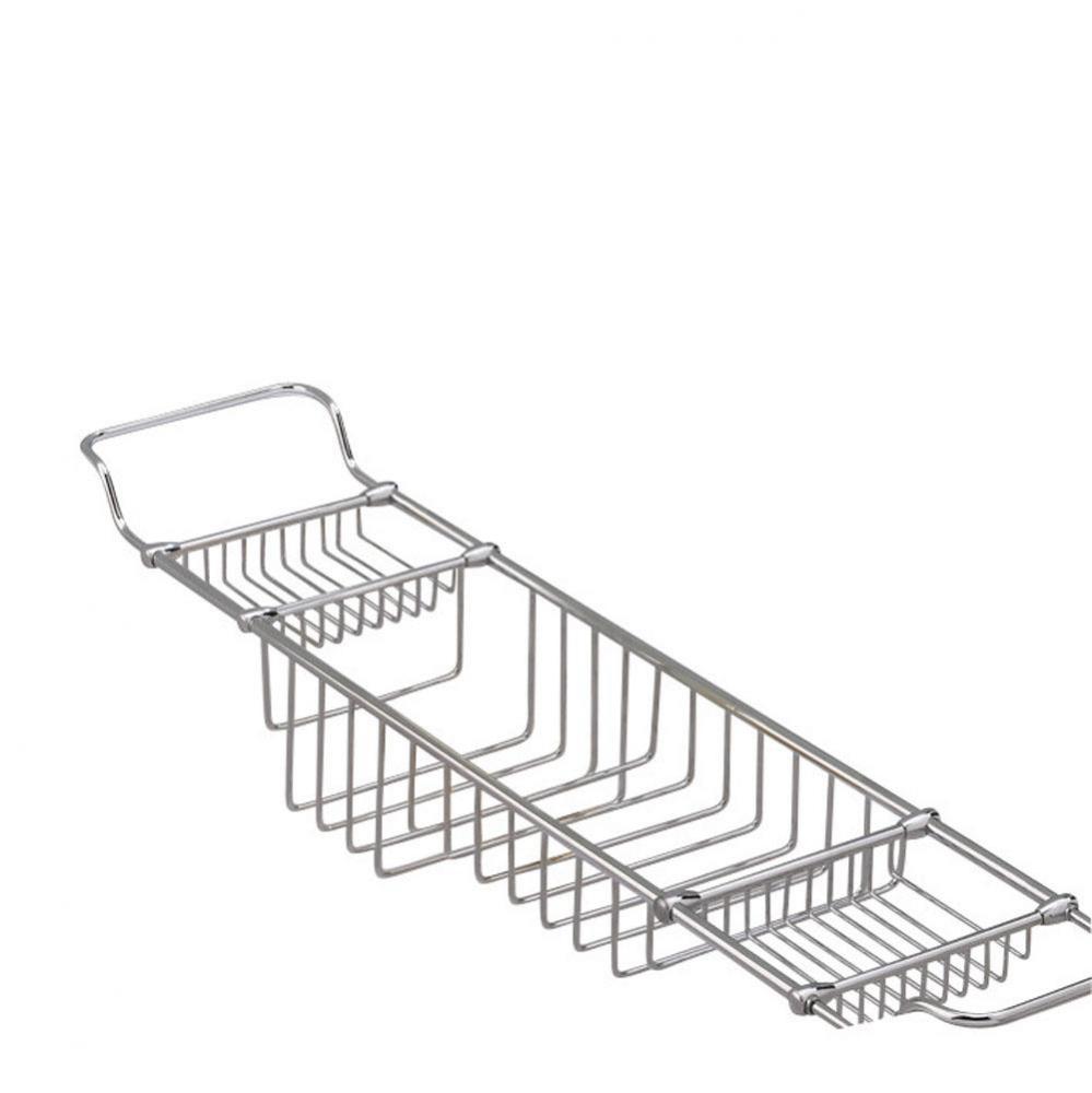 Essentials Chrome Large, Adjustable Bathtub Rack