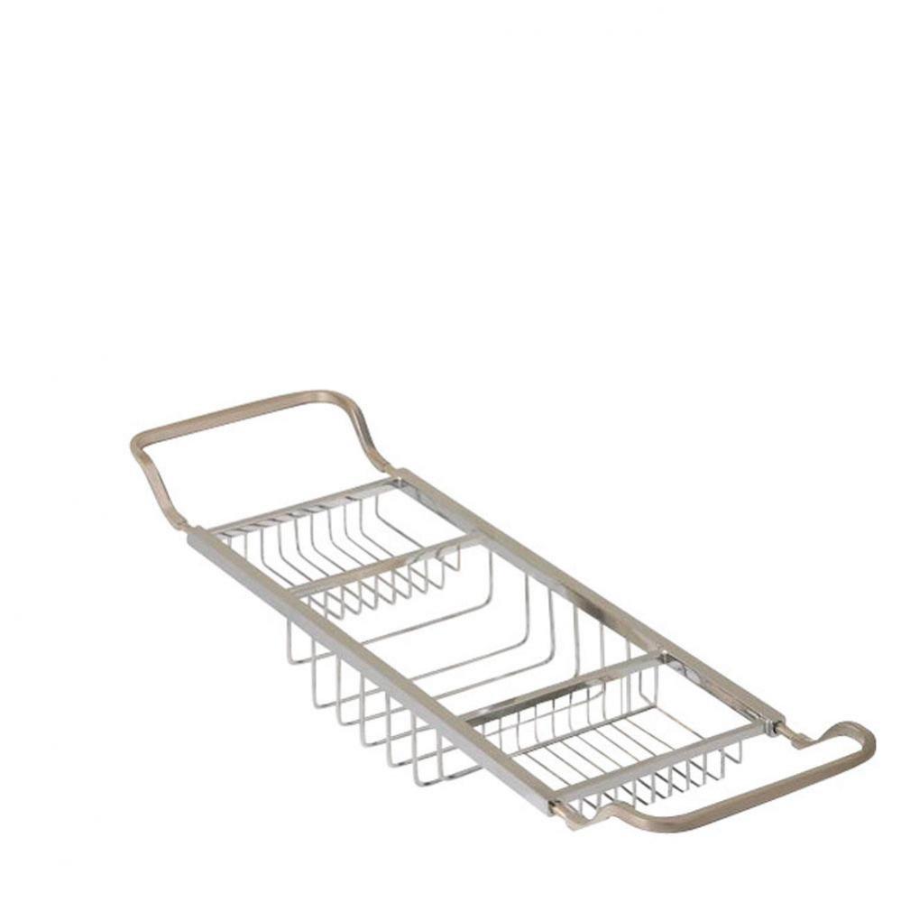 Essentials Chrome Contemporary Style, Adjustable Bathtub Rack