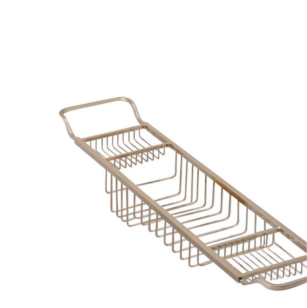 Essentials Chrome Large, Contemporary Style, Adjustable Bathtub Rack