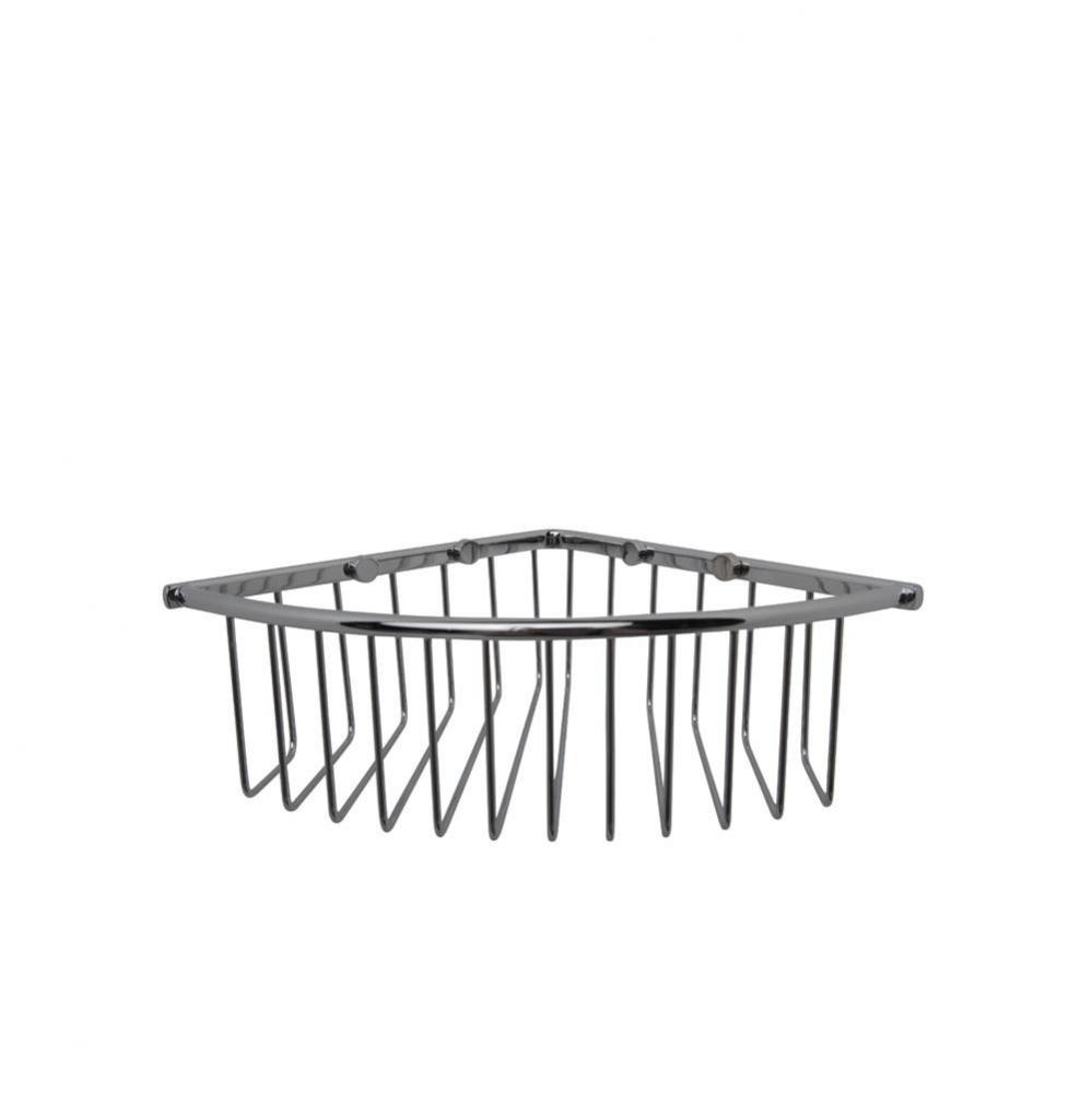 Essentials Chrome Corner Wire Soap Basket Large