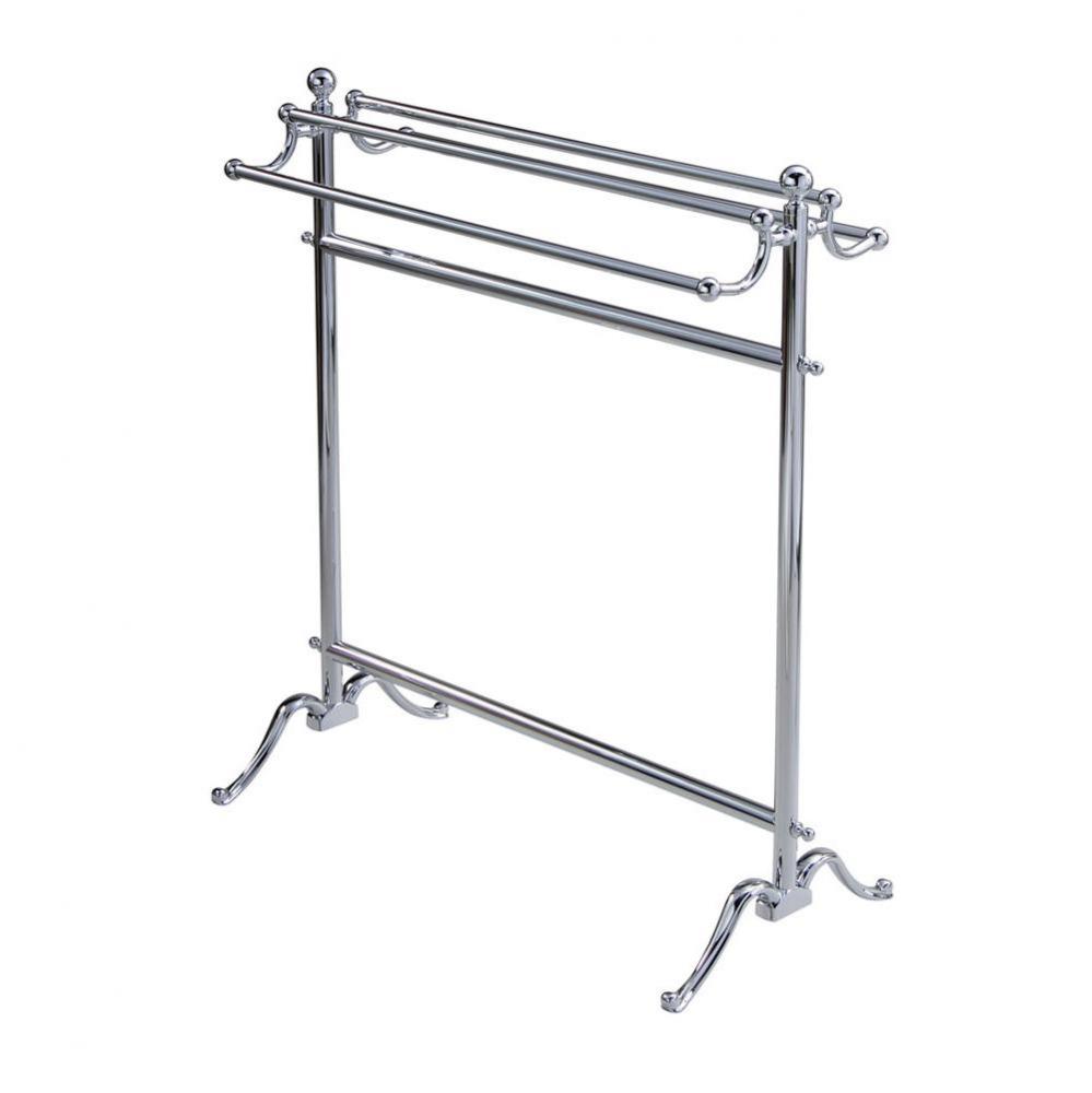 Essentials Chrome F/S Floor Double Towel Holder